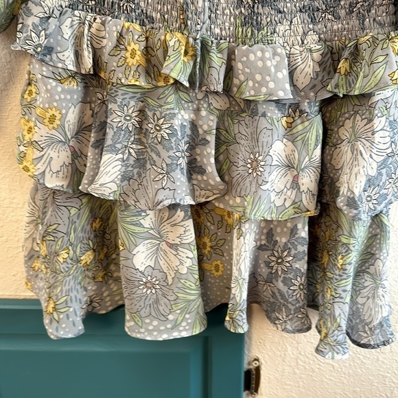 ASTR the Label Marietta Dress in Blue Floral size small NWT - Picture 11 of 15